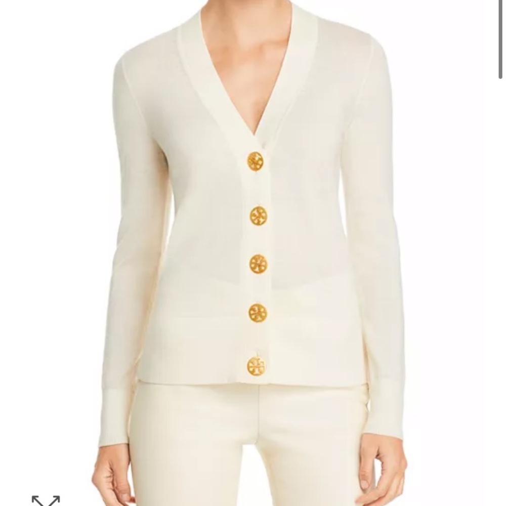 Tory Burch Medallion Button Cardigan